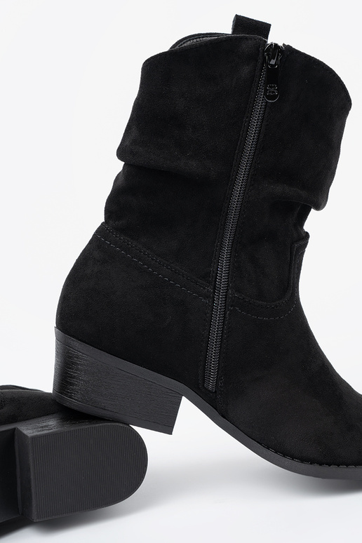 juodos spalvos moteriški batai o klasycznym kroju