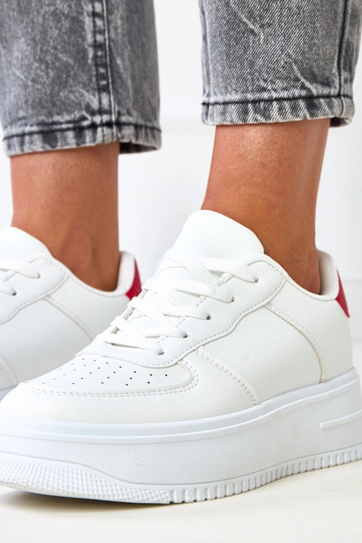 Balti sportbačiai su platforma ir...