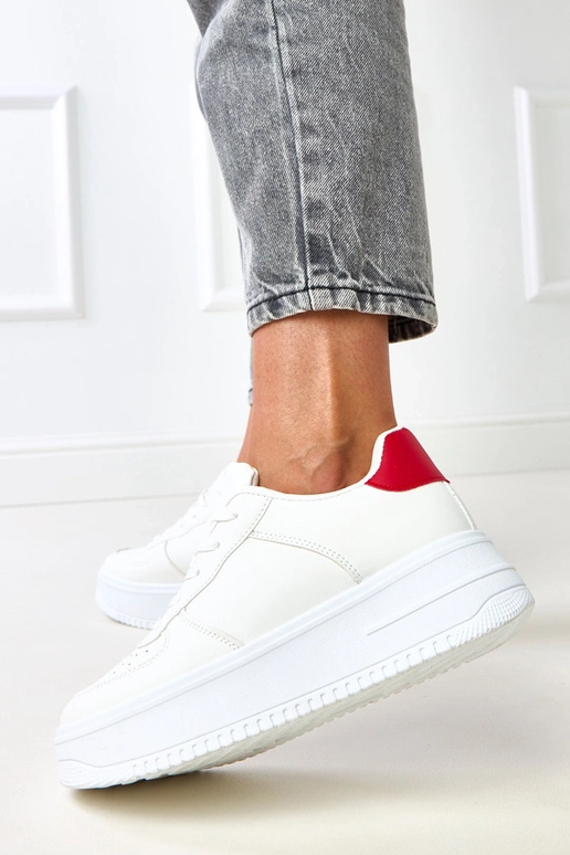 Balti sportbačiai su platforma ir...