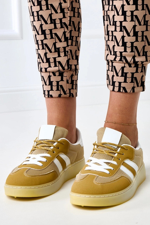 Geltoni tinkliniai sportbačiai su...