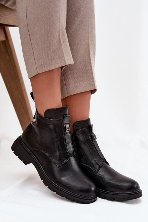 pašiltinti Moteriški aulinukai Į Pilį Su puošniais Detalem juodos spalvos Roselle