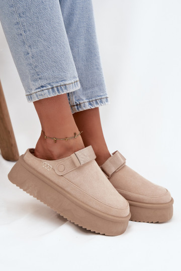 sniego batai Moteriškas su platformasusu limpančiu užsegimuem dramblio kaulo spalvos Jorielle