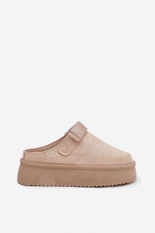 sniego batai Moteriškas su platformasusu limpančiu užsegimuem dramblio kaulo spalvos Jorielle