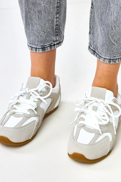 Balti-smėlio spalvos sportiniai...