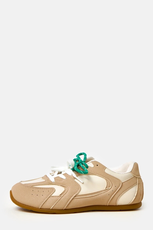 Smėlio spalvos sportiniai bateliai su...