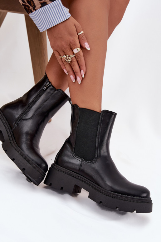 pašiltinti stilingi aulinukai Į Pilį juodos spalvos Niviane pašiltinti stilingi aulinukai Į Pilį juodos spalvos Niviane