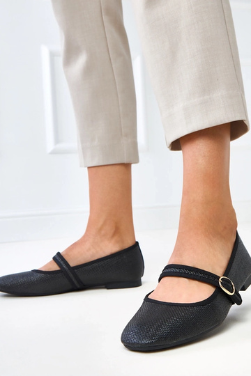 Juodos pintos balerinos su...