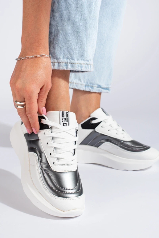 baltos spalvos Sneakers modelio batai BIG STAR II274335