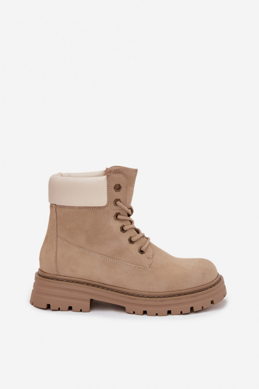 batai Moteriškas su raišteliais smėlio spalvos Norena batai Moteriškas su raišteliais smėlio spalvos Norena