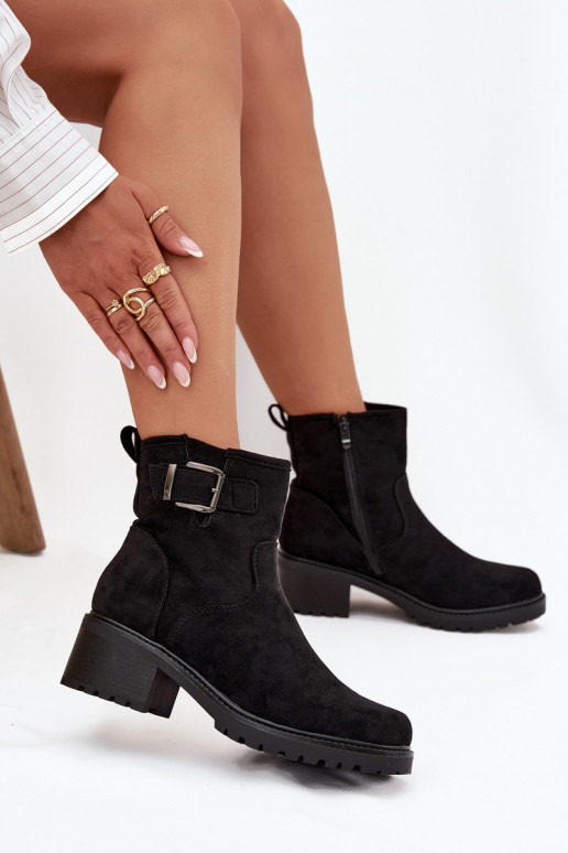 pašiltinti Moteriški aulinukai Ant žemo kulno Klocku su sagtimis juodos spalvos Helvina pašiltinti Moteriški aulinukai Ant žemo kulno Klocku su sagtimis juodos spalvos Helvina