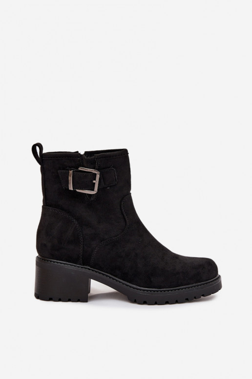 pašiltinti Moteriški aulinukai Ant žemo kulno Klocku su sagtimis juodos spalvos Helvina pašiltinti Moteriški aulinukai Ant žemo kulno Klocku su sagtimis juodos spalvos Helvina