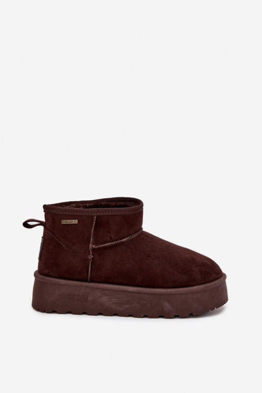 Žemas sniego batai su platforma Big Star OO274A101 CzekoladoĮe Žemas sniego batai su platforma Big Star OO274A101 CzekoladoĮe