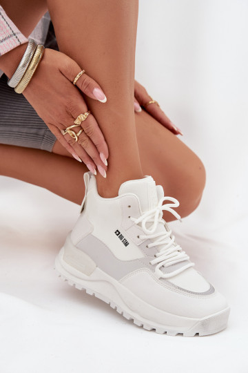 sportiniai bateliai Moteriškas su platforma Big Star SS274510 baltos spalvos