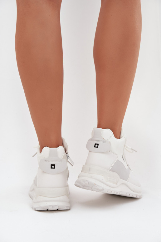 sportiniai bateliai Moteriškas su platforma Big Star SS274510 baltos spalvos