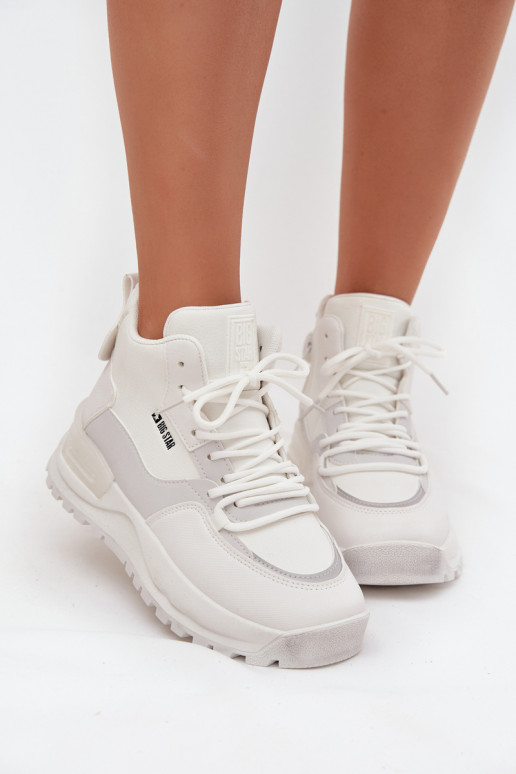 sportiniai bateliai Moteriškas su platforma Big Star SS274510 baltos spalvos