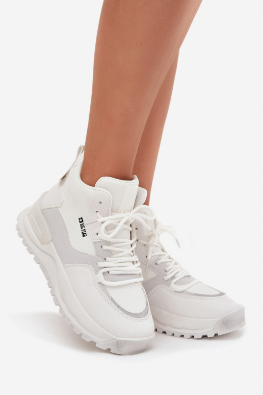 sportiniai bateliai Moteriškas su platforma Big Star SS274510 baltos spalvos