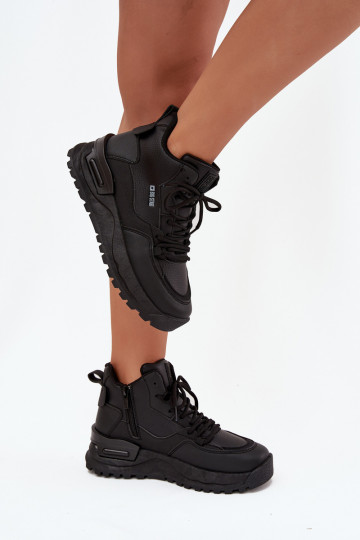 sportiniai bateliai Moteriškas su platforma Big Star SS274509 juodos spalvos