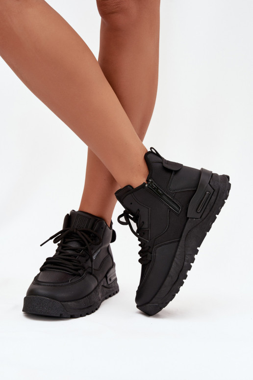 sportiniai bateliai Moteriškas su platforma Big Star SS274509 juodos spalvos