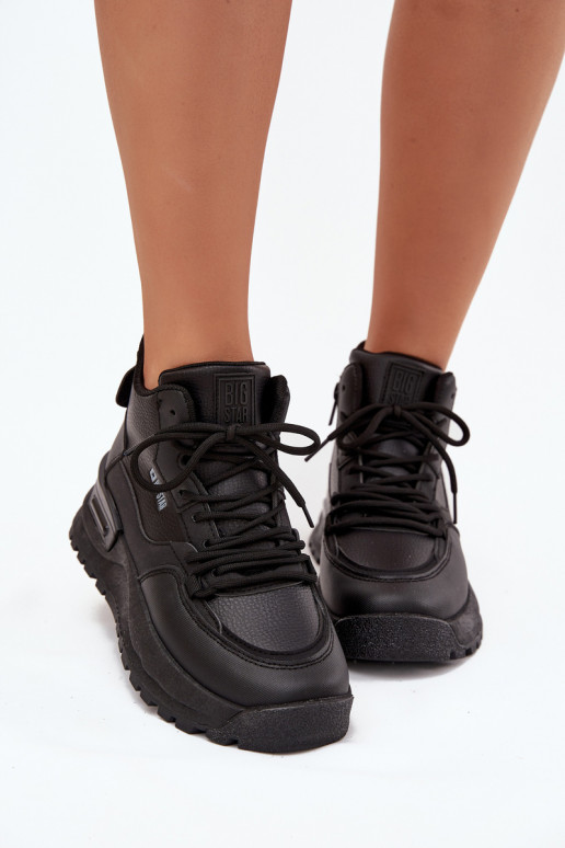 sportiniai bateliai Moteriškas su platforma Big Star SS274509 juodos spalvos