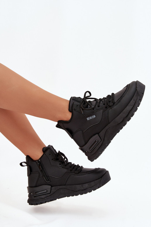 sportiniai bateliai Moteriškas su platforma Big Star SS274509 juodos spalvos