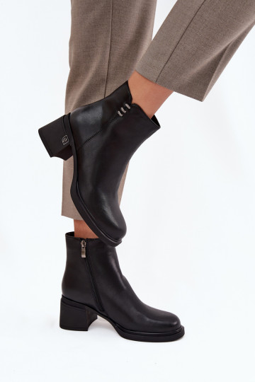 Oda pašiltinti Moteriški aulinukai Klocke Vinceza 91159 juodos spalvos