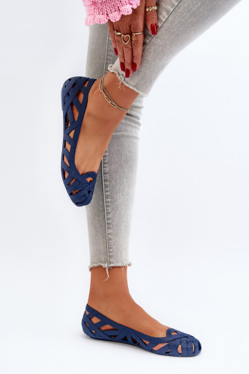 Moteriškas Guminės Balerinos tamsiai mėlynos spalvos Salam 2