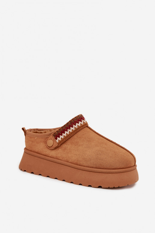 sniego batai Moteriškos žemossuRuchomym Juostelėsem I Haftem su platforma rudos spalvos Lyrisse sniego batai Moteriškos žemossuRuchomym Juostelėsem I Haftem su platforma rudos spalvos Lyrisse