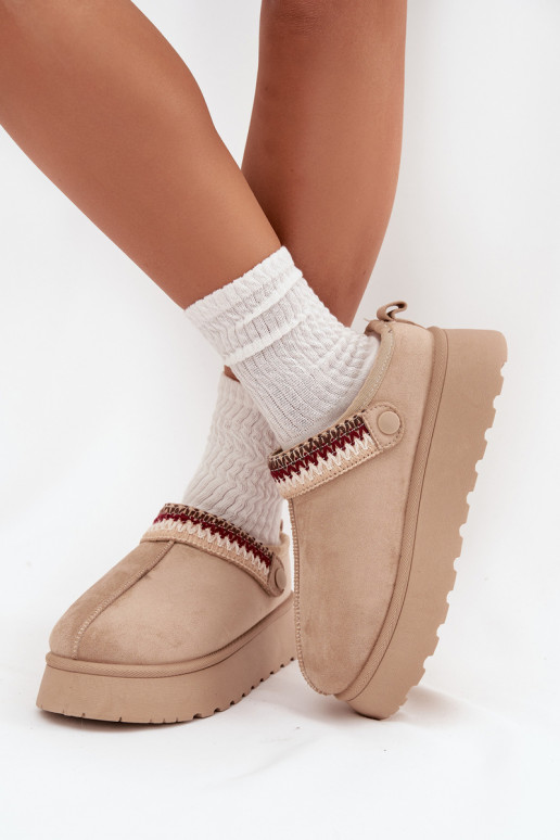 sniego batai Moteriškos žemossuRuchomym Juostelėsem I Haftem su platforma dramblio kaulo spalvos Lyrisse sniego batai Moteriškos žemossuRuchomym Juostelėsem I Haftem su platforma dramblio kaulo spalvos Lyrisse