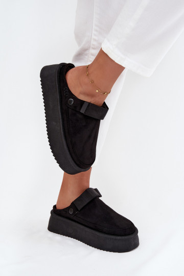 sniego batai Moteriškas su platformasusu limpančiu užsegimuem juodos spalvos Jorielle