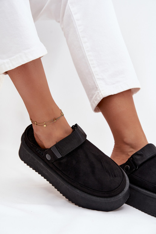 sniego batai Moteriškas su platformasusu limpančiu užsegimuem juodos spalvos Jorielle