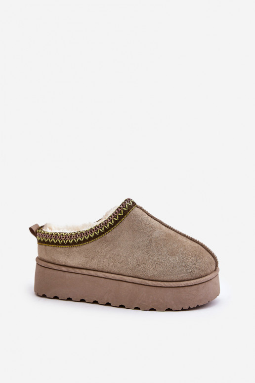 sniego batai Moteriškas su platforma pašiltinti su kailiuku viduje žalios spalvos Remenia