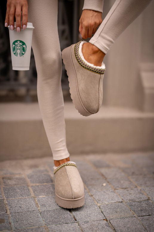 sniego batai Moteriškas su platforma pašiltinti su kailiuku viduje žalios spalvos Remenia