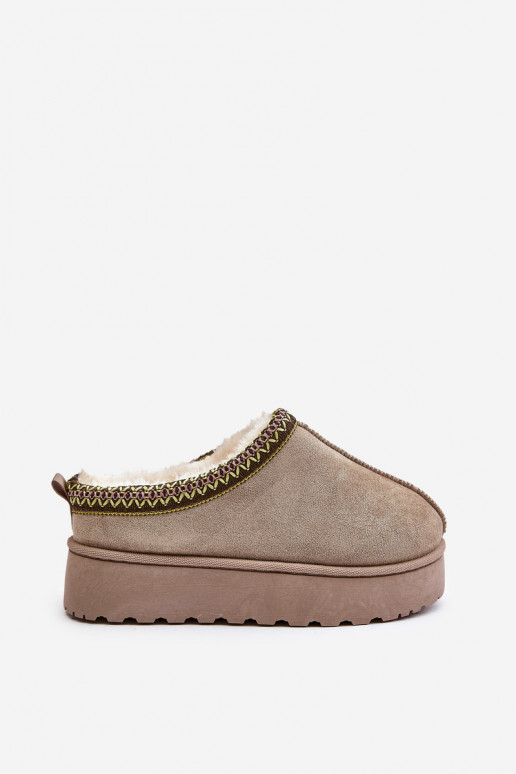 sniego batai Moteriškas su platforma pašiltinti su kailiuku viduje žalios spalvos Remenia