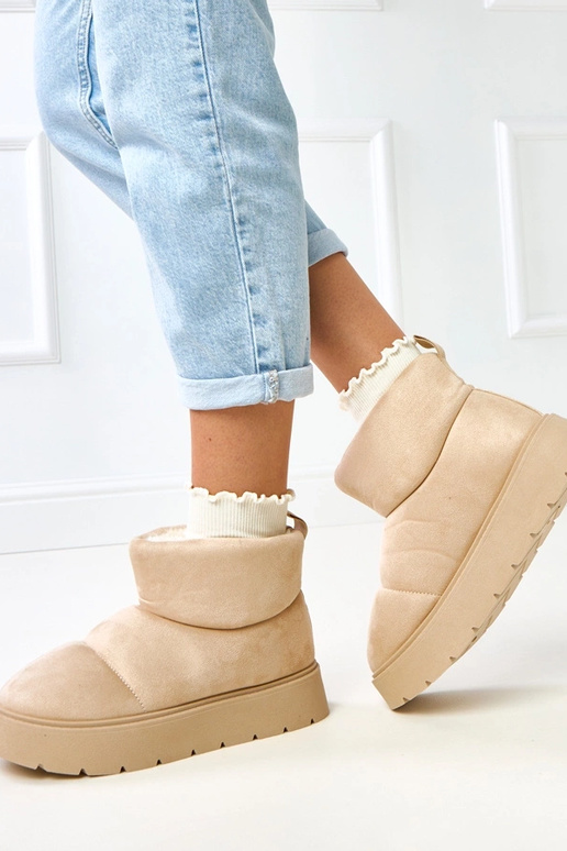 Šviesiai smėliniai šiltinti sniego...