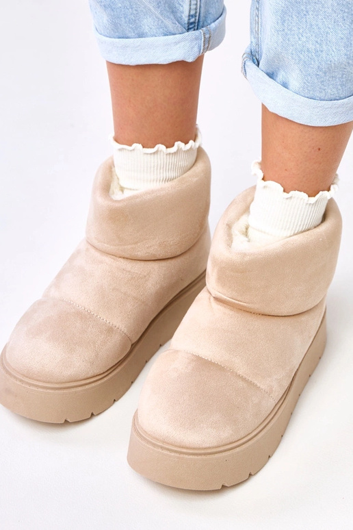 Šviesiai smėliniai šiltinti sniego...