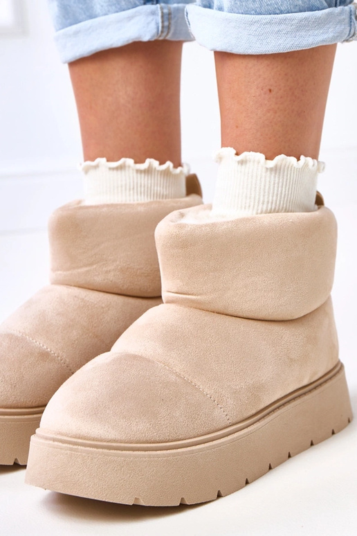 Šviesiai smėliniai šiltinti sniego...