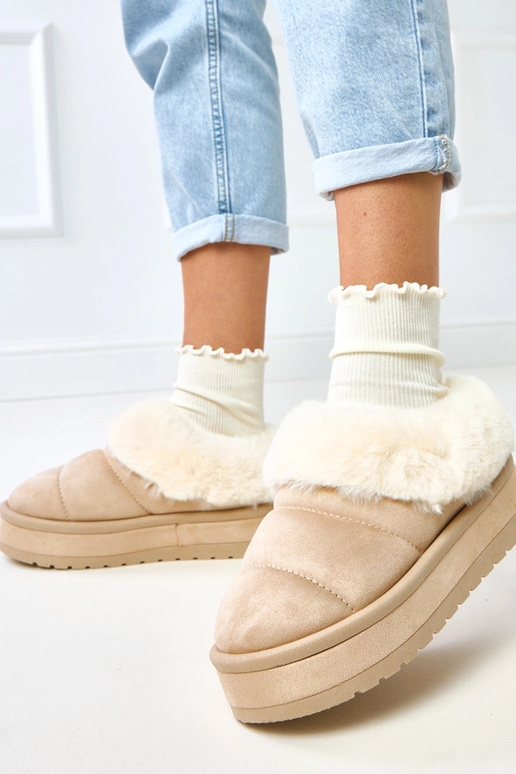 Smėliniai trumpi sniego batai...