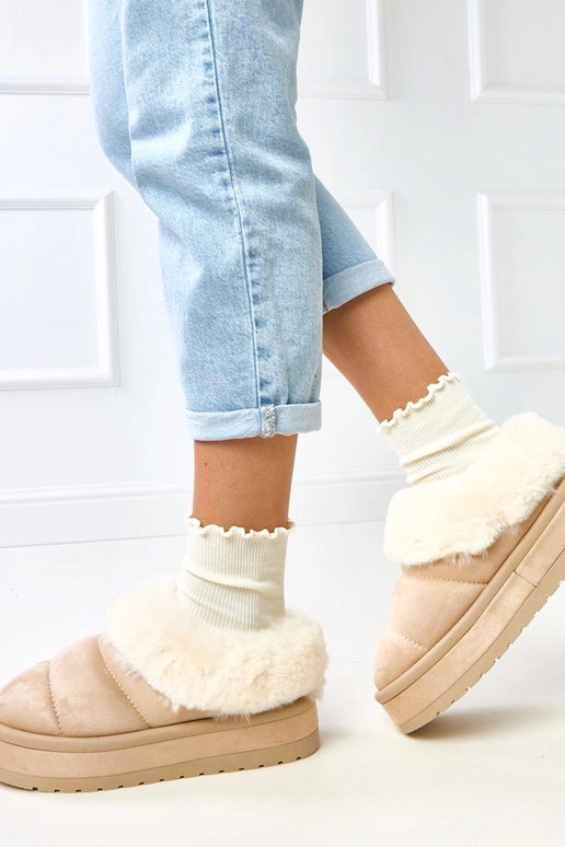 Smėliniai trumpi sniego batai...