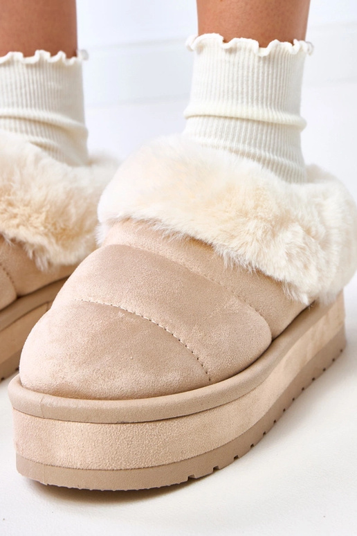 Smėliniai trumpi sniego batai...