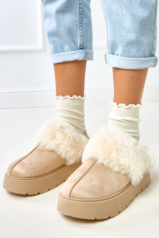 Smėliniai trumpi sniego batai...