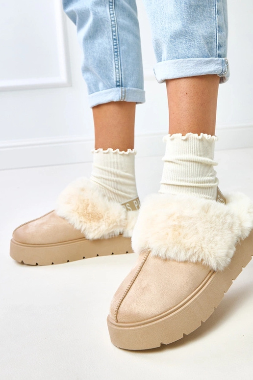 Smėliniai trumpi sniego batai...