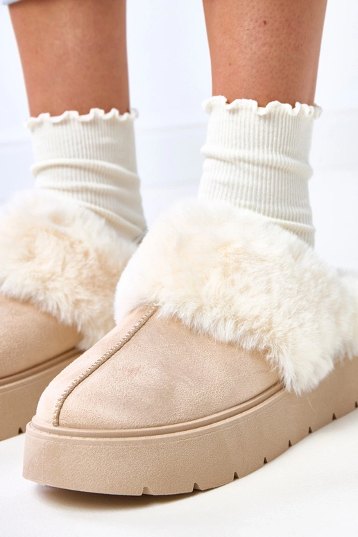 Smėliniai trumpi sniego batai...