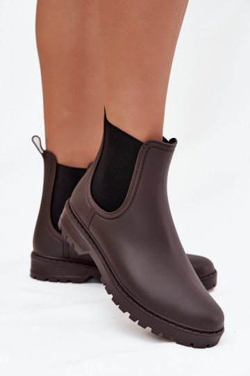 Guminiai batai MoteriškassuElastycznymi INstaĮkami CzekoladoĮe Ciariel