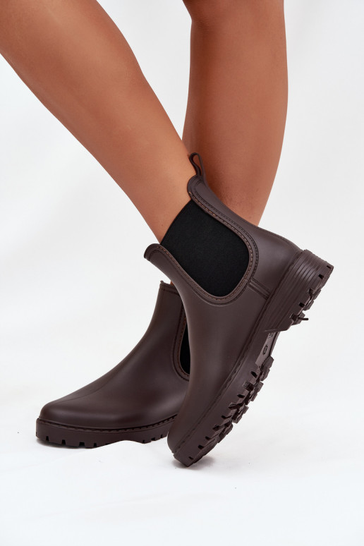 Guminiai batai MoteriškassuElastycznymi INstaĮkami CzekoladoĮe Ciariel