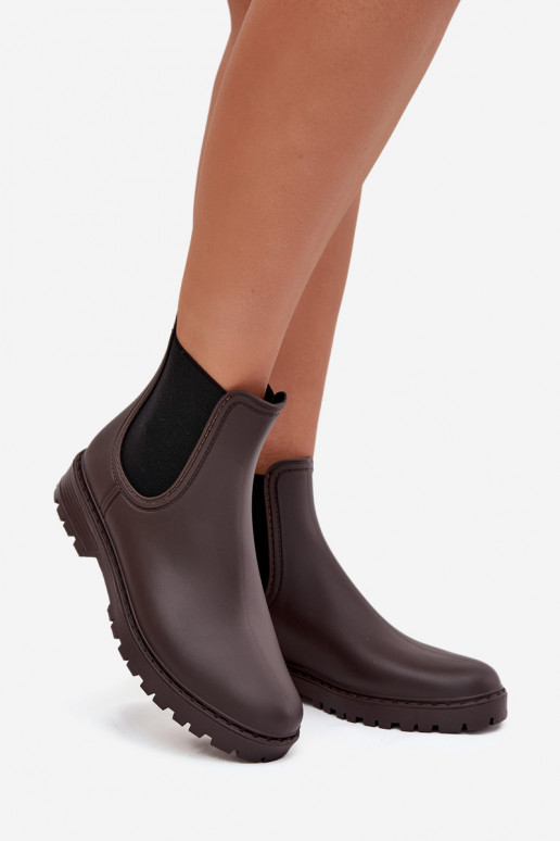 Guminiai batai MoteriškassuElastycznymi INstaĮkami CzekoladoĮe Ciariel