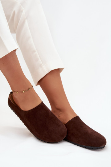 Šlepetės Klumpės Moteriškas su platforma CzekoladoĮe Sylviane