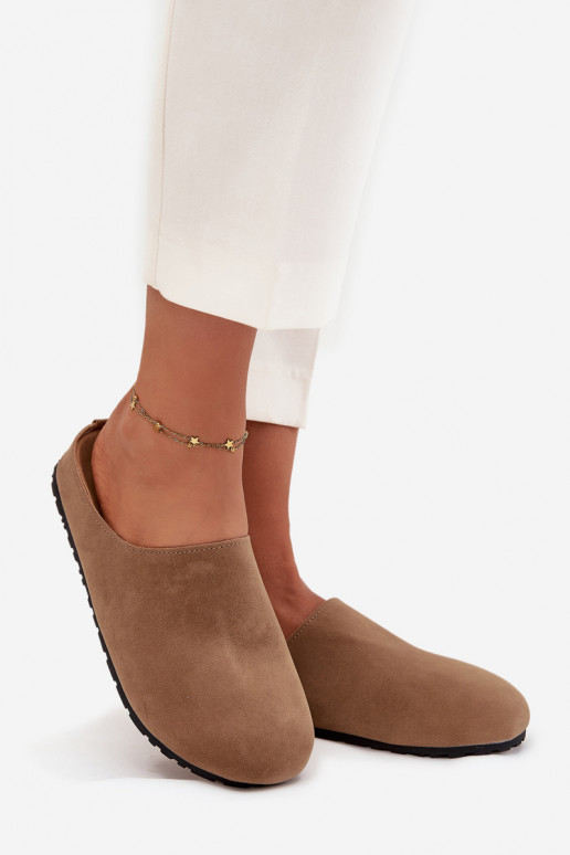 Šlepetės Klumpės Moteriškas su platforma smėlio spalvos Sylviane Šlepetės Klumpės Moteriškas su platforma smėlio spalvos Sylviane