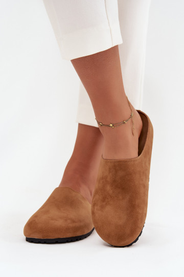 Šlepetės Klumpės Moteriškas su platforma rudos spalvos Sylviane 2