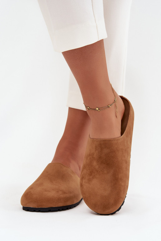 Šlepetės Klumpės Moteriškas su platforma rudos spalvos Sylviane Šlepetės Klumpės Moteriškas su platforma rudos spalvos Sylviane