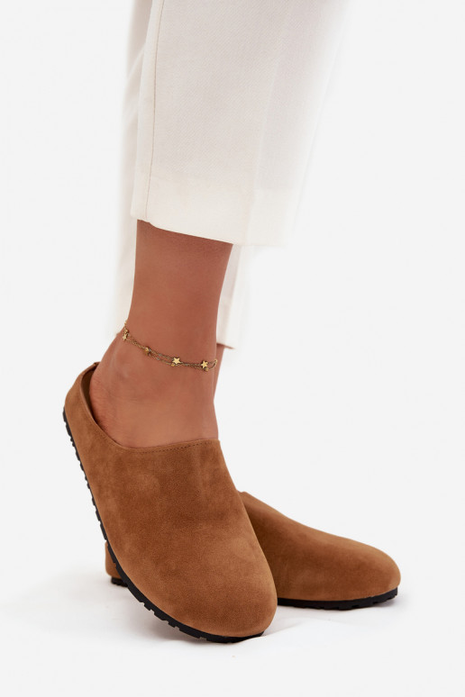 Šlepetės Klumpės Moteriškas su platforma rudos spalvos Sylviane Šlepetės Klumpės Moteriškas su platforma rudos spalvos Sylviane